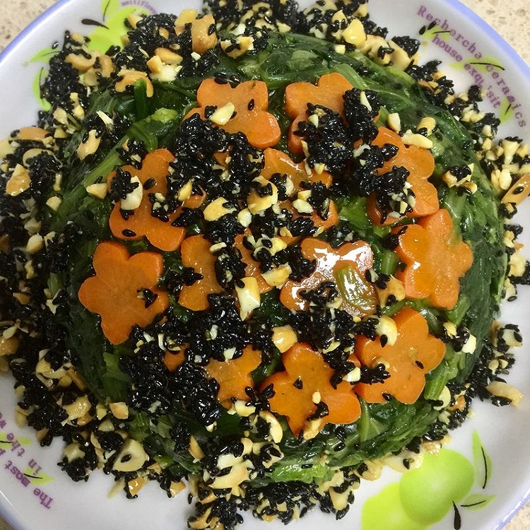 凉拌菠菜的做法