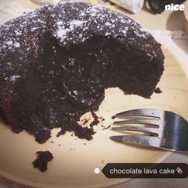 chocolate lava cake巧克力熔岩蛋糕）心太软的做法图解9