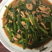 韭苔炒肉丝的做法图解6