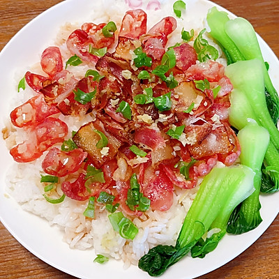 剩米饭也可以做腊味蒸饭