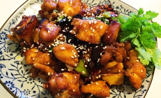 香辣椒麻辣子鸡