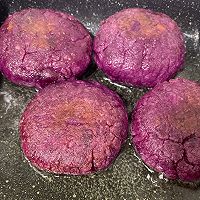 #安佳马苏里拉芝士挑战赛#软糯的紫薯芝士饼，外焦里嫩超拉丝的做法图解7