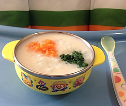 【宝宝食谱】—三文鱼蔬菜粥的做法