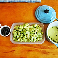 葱油榄菜鲜蚕豆--春季时令小食的做法图解3