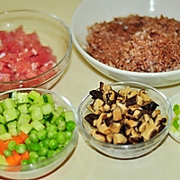 耘尚哈尼梯田红米试用----肉丁豌豆盖浇饭的做法图解4