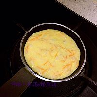 鳕鱼蔬菜鸡蛋饼的做法图解6