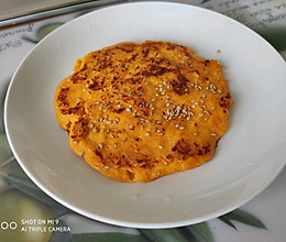 南瓜鸡蛋饼（少油无淀粉）的做法