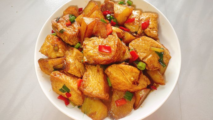 豆腐焖土豆