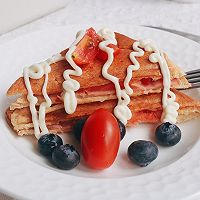#合理膳食 营养健康进家庭#五分钟搞定的早餐三明治的做法图解9