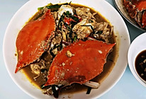 葱姜炒梭子蟹的做法