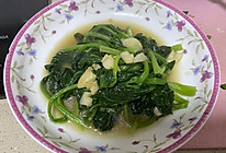 蒜泥菠菜的做法