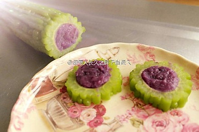苦瓜紫薯卷