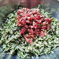 槐花肉包子#馅儿料美食，哪种最好吃#的做法图解3