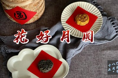 黑芝麻流心&咸蛋黄月饼