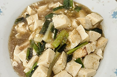 小葱炒水豆腐