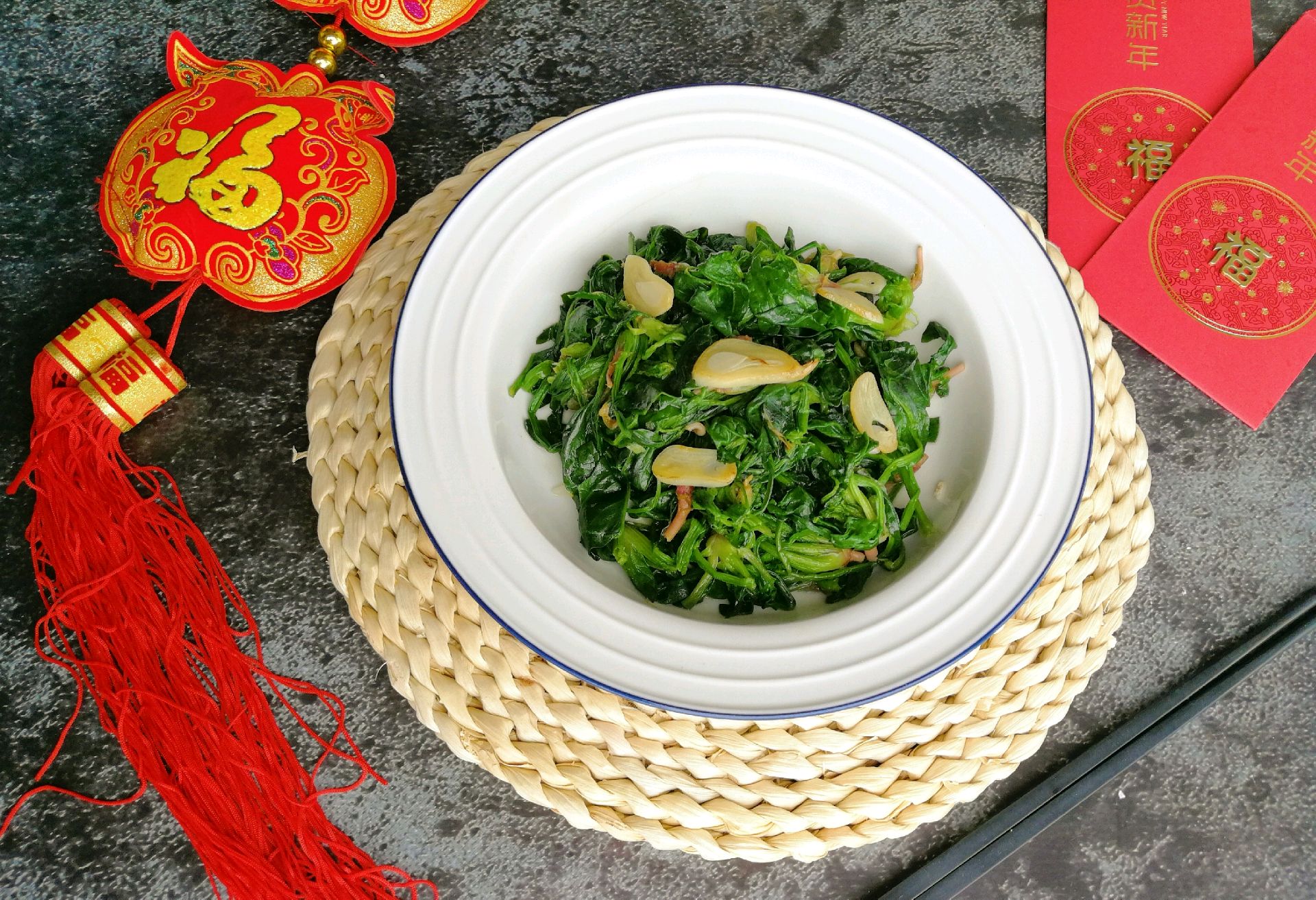 Stir fried spinach