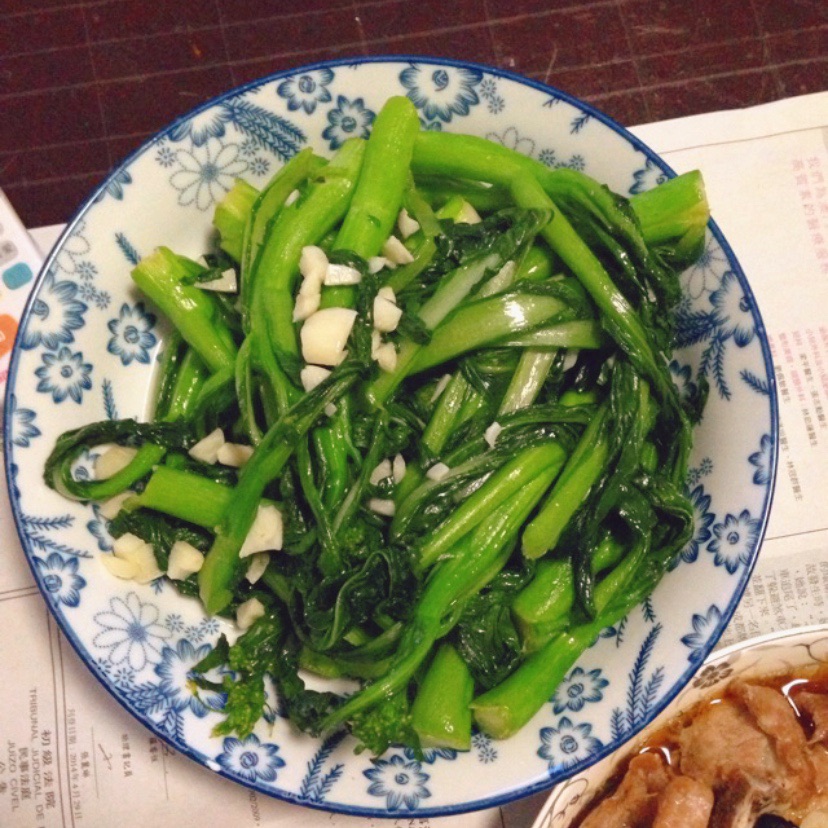 蒜蓉菜心的做法图解1