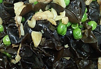 春季养生菜豌豆木耳炒的做法