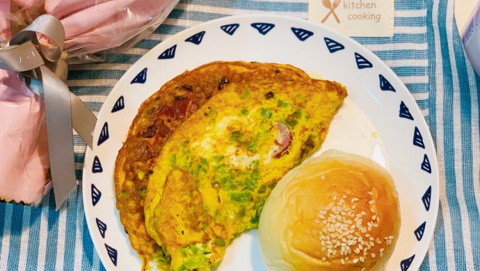 香辣培根蛋饼