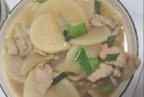 白萝卜烧肉的做法