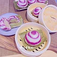 #豆果10周年生日快乐#松软香甜的紫薯牛奶香芋包