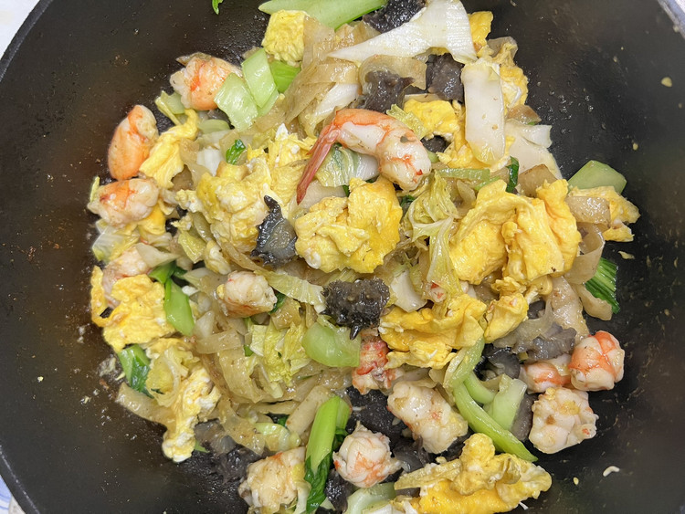 十分钟大连地道海鲜炒饼的做法