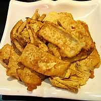 煎豆腐鸡蛋的做法图解3