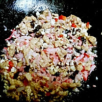【蔓德拉的厨房】南极磷虾鸡粒炒饭的做法图解4