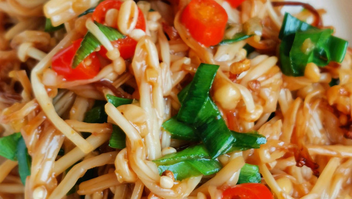 万能的空气炸锅版~超好吃的低脂低卡金针菇