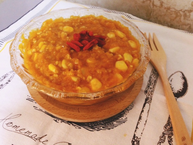 南瓜玉米燕麦粥