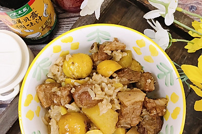 板栗排骨焖饭