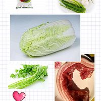 猪肉白菜炖粉条的做法图解1