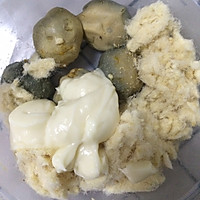 网红咸蛋黄肉松青团的做法图解3