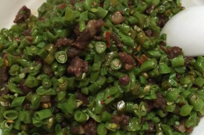 牛肉炒豇豆