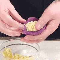 紫薯芝士仙豆糕的做法图解7