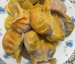 彩虹饺子的做法