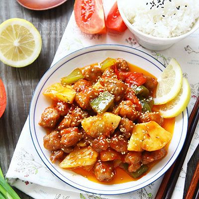 菠萝糖醋肉
