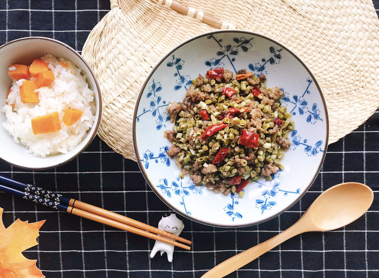 肉末酸豇豆（下饭菜）的做法