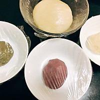 三色蛋黄酥 - 紫薯 抹茶 古早味 中秋节月饼中式糕点的做法图解8