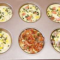 缤纷肉肉麦芬 | 咸蛋黄肉肉麦芬 | 咸蛋糕#美食新势力#的做法图解7