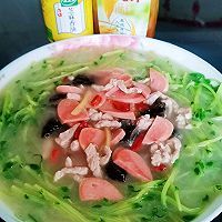 #太太乐鲜鸡汁芝麻香油#上汤豌豆苗的做法图解12