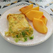 快手早餐：包菜鸡蛋饼