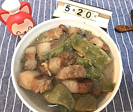 五花肉炖豆角的做法