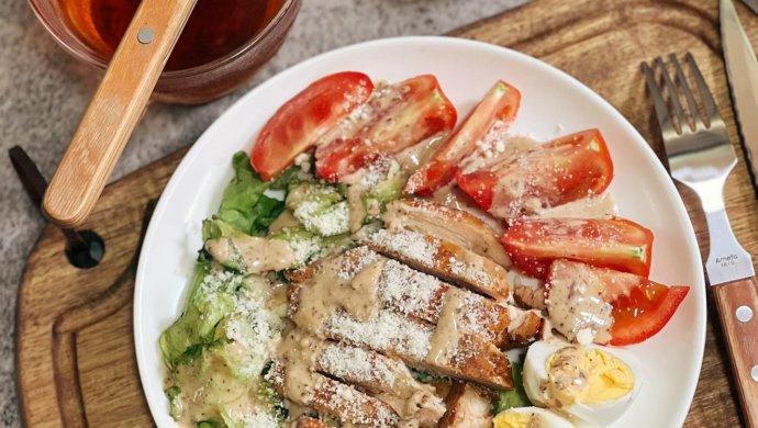 低碳水高蛋白鸡胸肉蔬菜沙拉