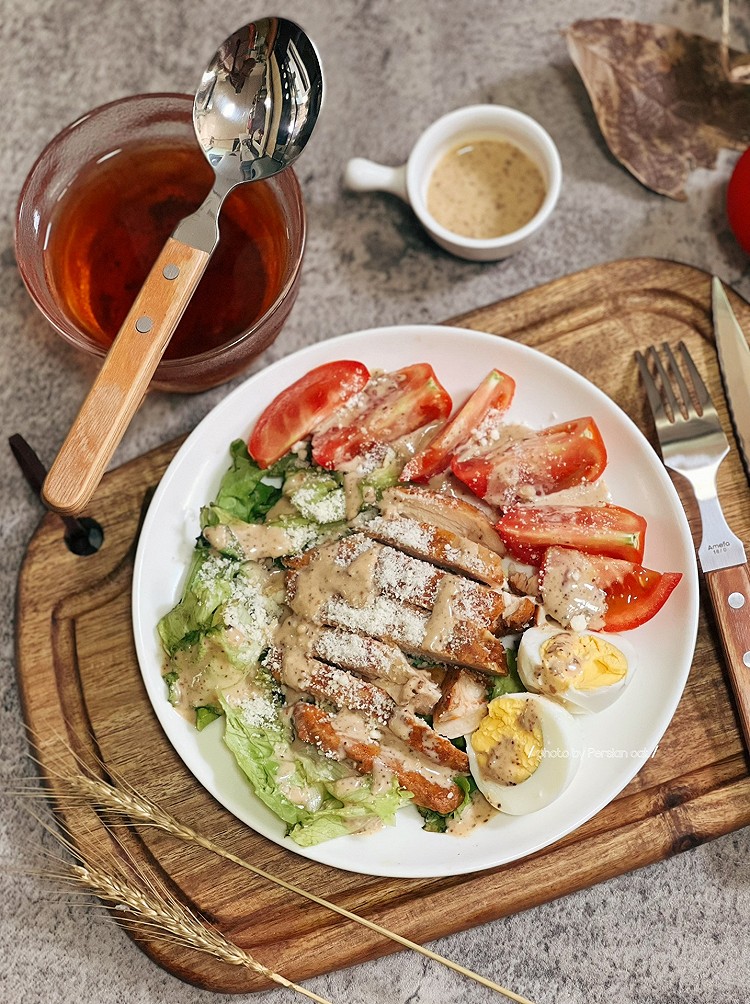 低碳水高蛋白鸡胸肉蔬菜沙拉的做法