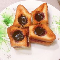 空气炸锅～蓝莓酱烤吐司的做法图解7