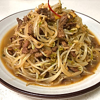 #我要上首焦#绿豆芽炒肉丝的做法图解6
