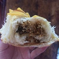 淡奶油芝麻肉松海苔芝士排包的做法图解14