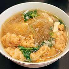粉条豆腐小酥肉汤