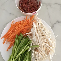 肉炒三丝的做法图解2